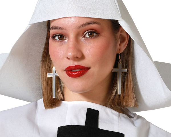 EAR RINGS CROSS