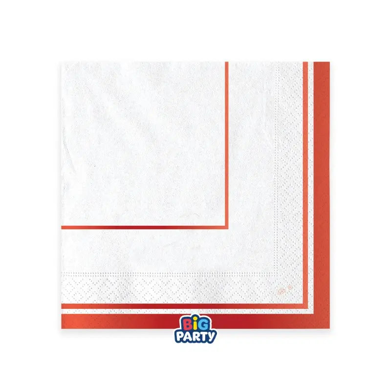 Napkins Classic Red Metal