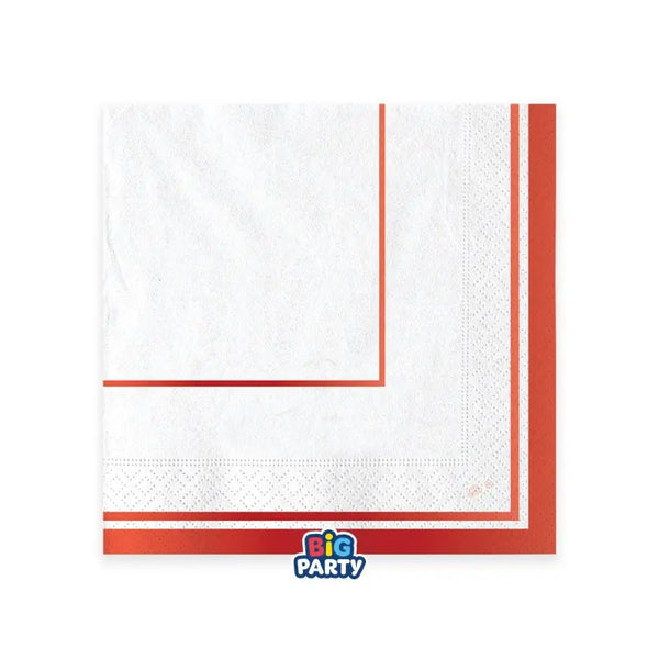 Napkins Classic Red Metal