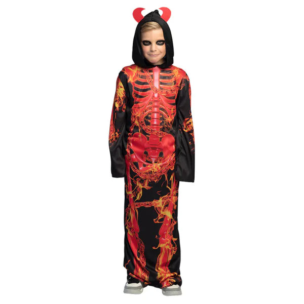Child costume Hellfire skeleton (7-9 y)