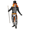 Adult costume Groovy skeleton (S)