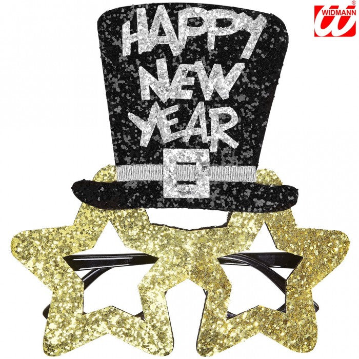 Gold Happy New Year Glasses