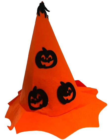 Orange Witch Hats headband