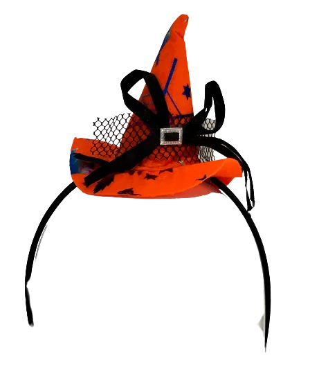 Mini Orange Hat Headband
