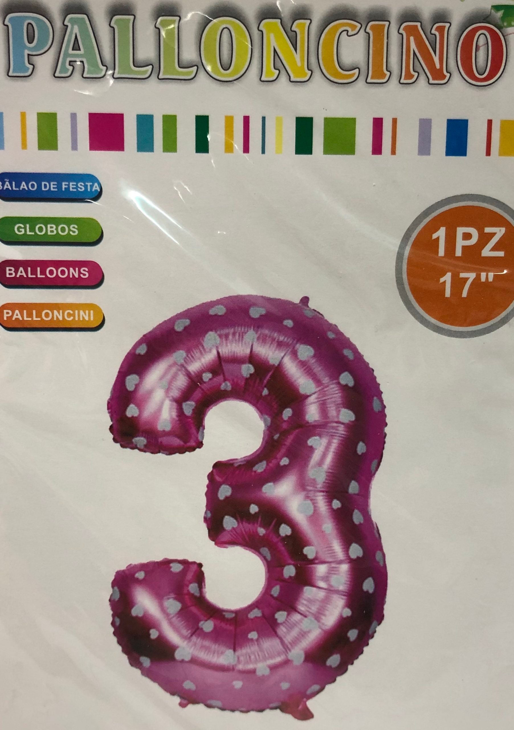 Air Filled Pink w/ hearts no 3
