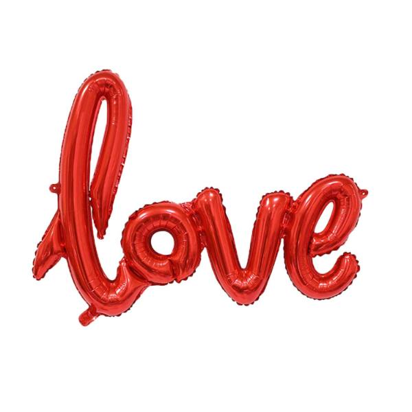 "LOVE" Foil Balloon red