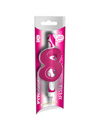Fountain candle No. 8 Pink