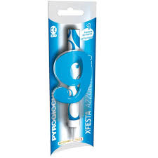 Fountain candle No. 9 Blue