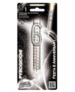 Fountain candle diamante No. 6