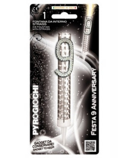 Fountain candle diamante No. 9