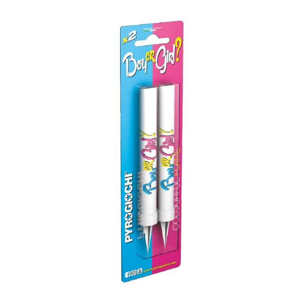 Gender Reveal ColourFul Flame Pink Candle
