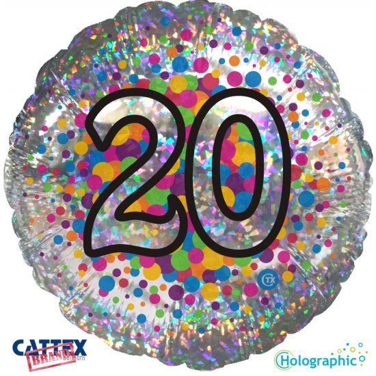 Balloon-Holographic Colourful 20