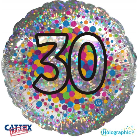 Balloon-Holographic Colourful 30