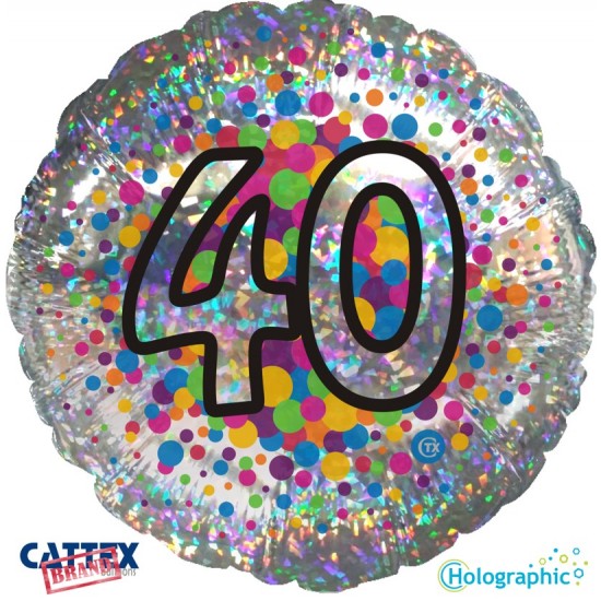 Balloon-Holographic Colourful 40