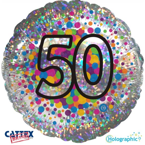Balloon-Holographic Colourful 50