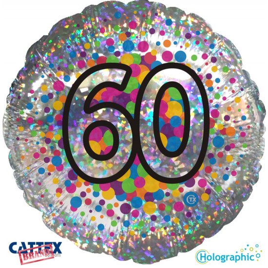 Balloon-Holographic Colourful 60