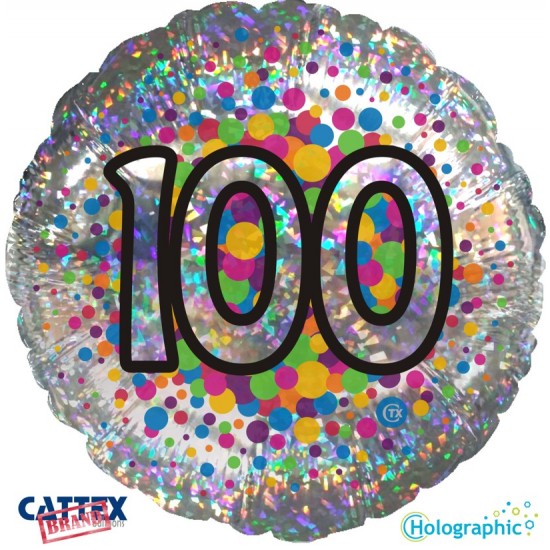 Balloon-Holographic Colourful 100