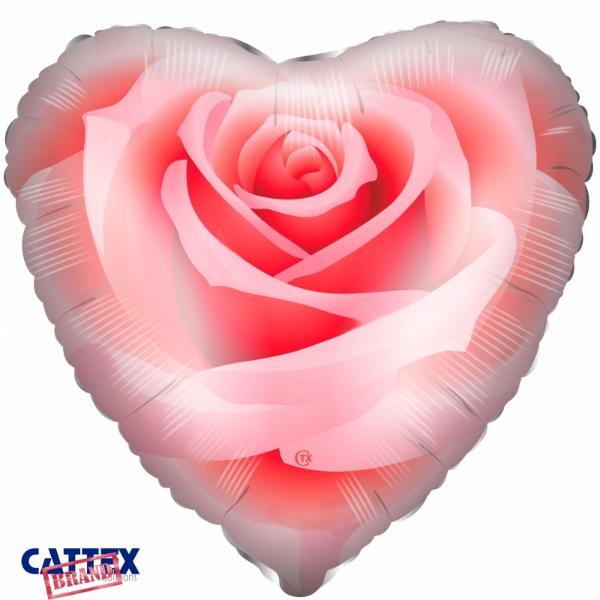 Roses in a Heart Foil Balloon