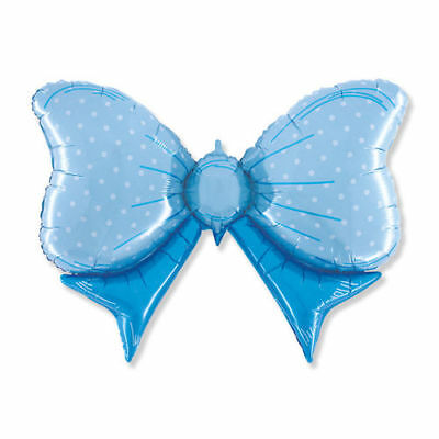 BALLOON Blue Bow
