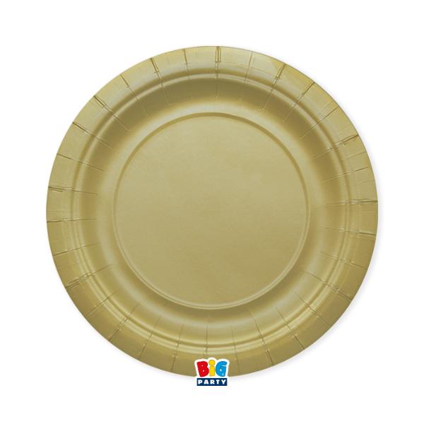 paper plates gold Matt
