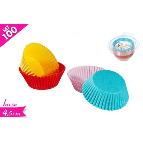 Cupcakes x 100, 4 assorted colours