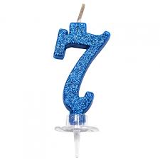 No. 7 - Blue with glitter