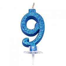 No. 9 - Blue with glitter
