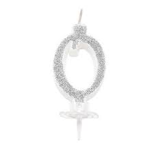 No. 0 - silver with glitter