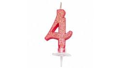 No. 4 - Red with glitter