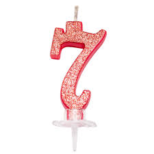 No. 7 - Red with glitter