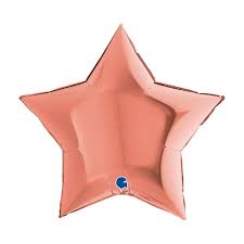 Foil Balloon Rose Gold Star