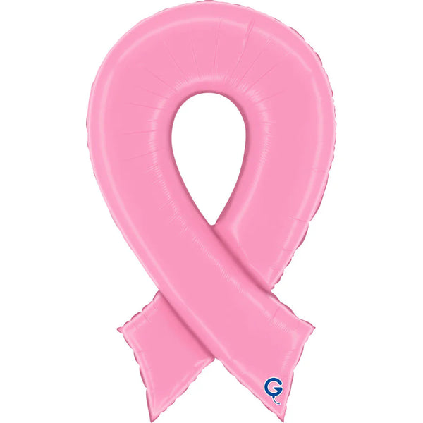 Pink ribbon shape balloon