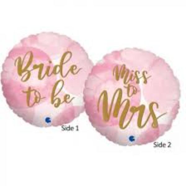 Bride to Be Pink Foil Balloon
