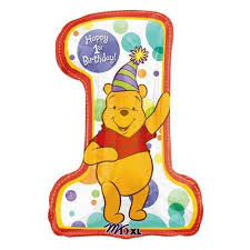 BALLOON Winnie the Pooh 1st Birthday