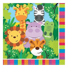 Napkins Animals Jungle