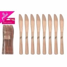 Rose Gold Plastic Knife