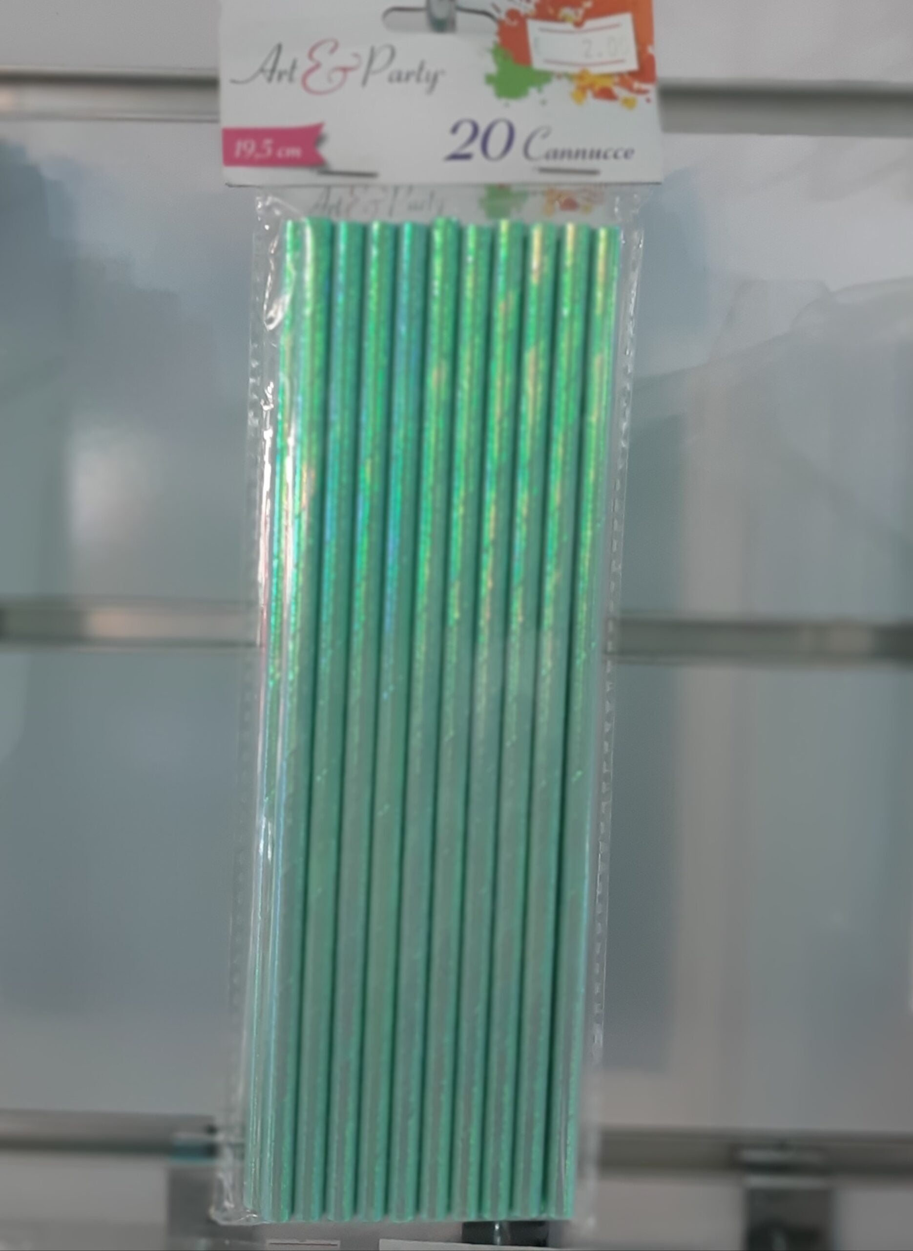 Straws, Green Iridescent