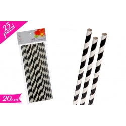 Straws Paper Black And White