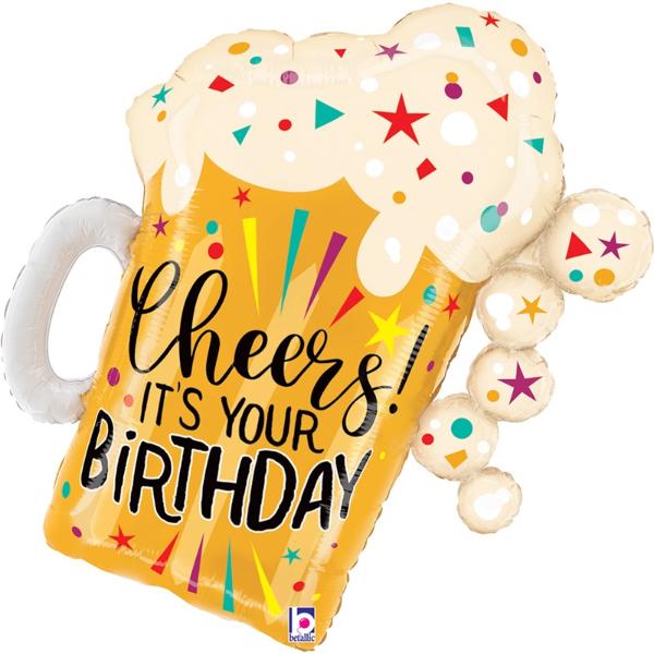 Cheers its your Birthday Beer Balloon