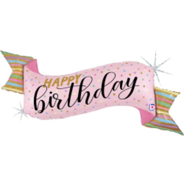 Happy Birthday Pink Banner