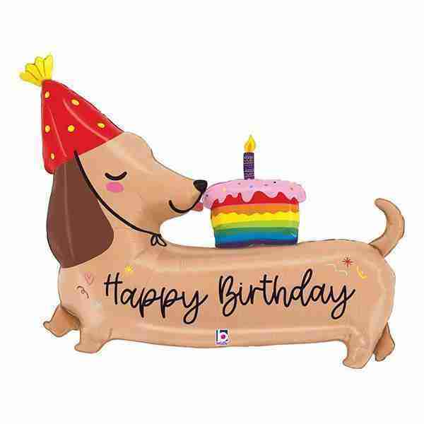 Super-shaped dachshund dog balloon