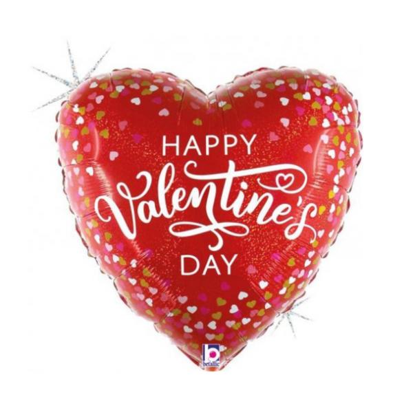 "Happy Valentine's day" Red Foil Balloon