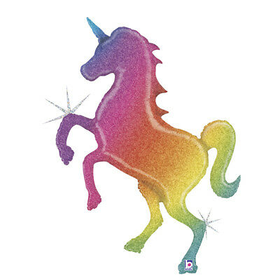 BALLOON Glitter Rainbow Unicorn
