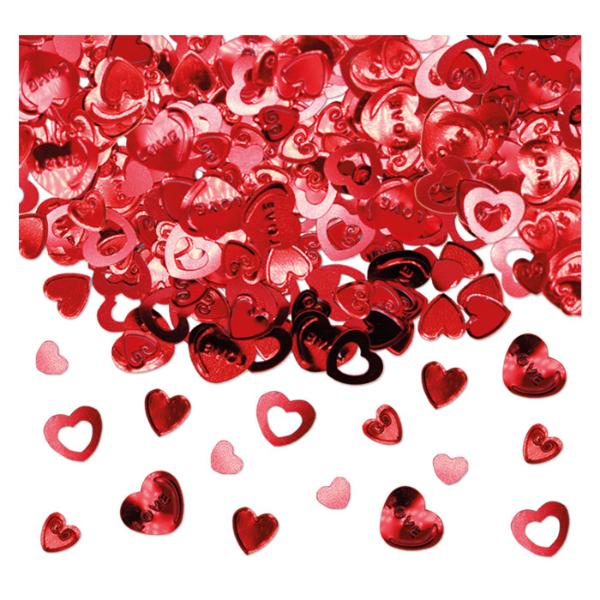 Confetti Heart Red
