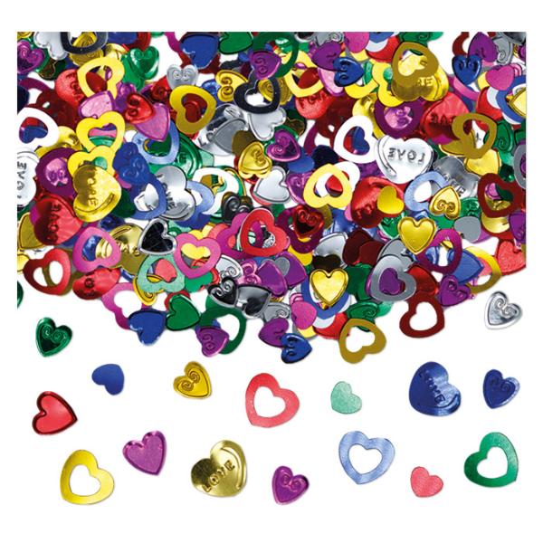 Confetti Hearts Multicolor