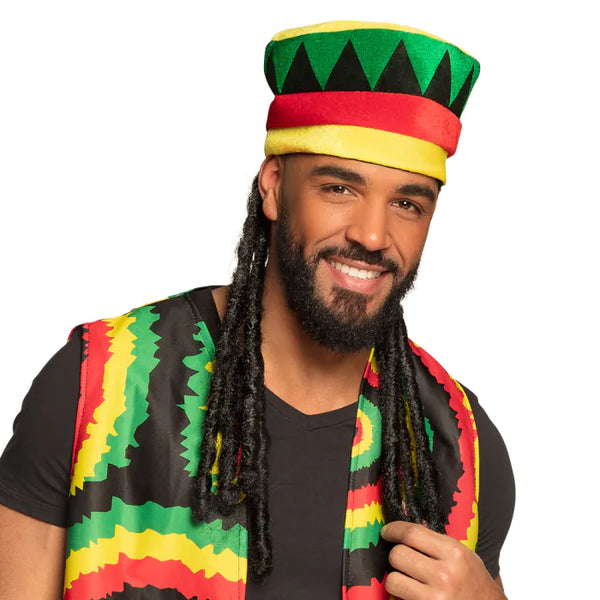 Hat Rastaman with dreadlocks