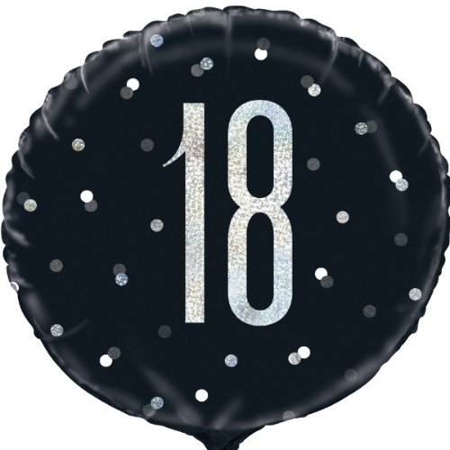 Black/Silver Glitz 18