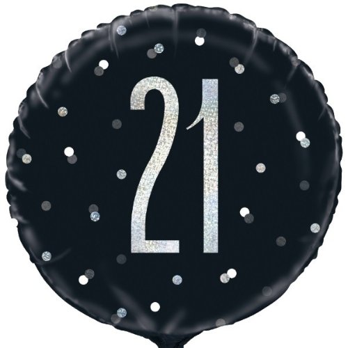 Black/Silver Glitz 18