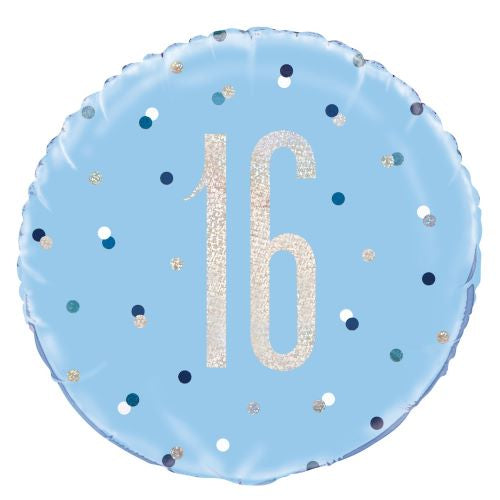 Blue/Silver Glitz 18