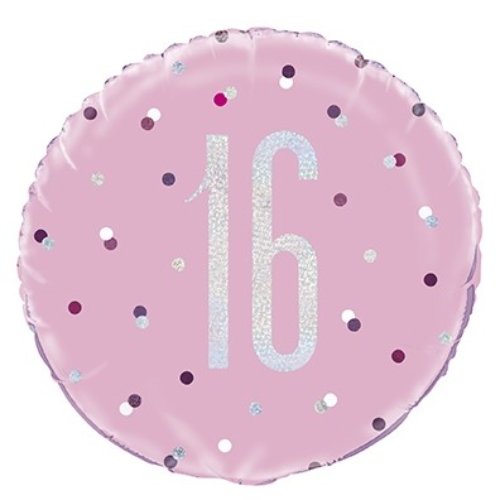 Pink/Silver Glitz 18